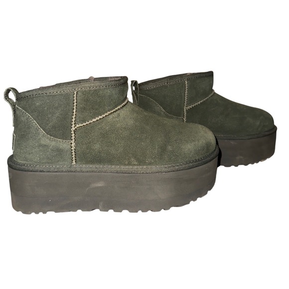 UGG CLASSIC ULTRA MINI PLATFORM FOREST NIGHT WOMENS Size 7 - Picture 5 of 8